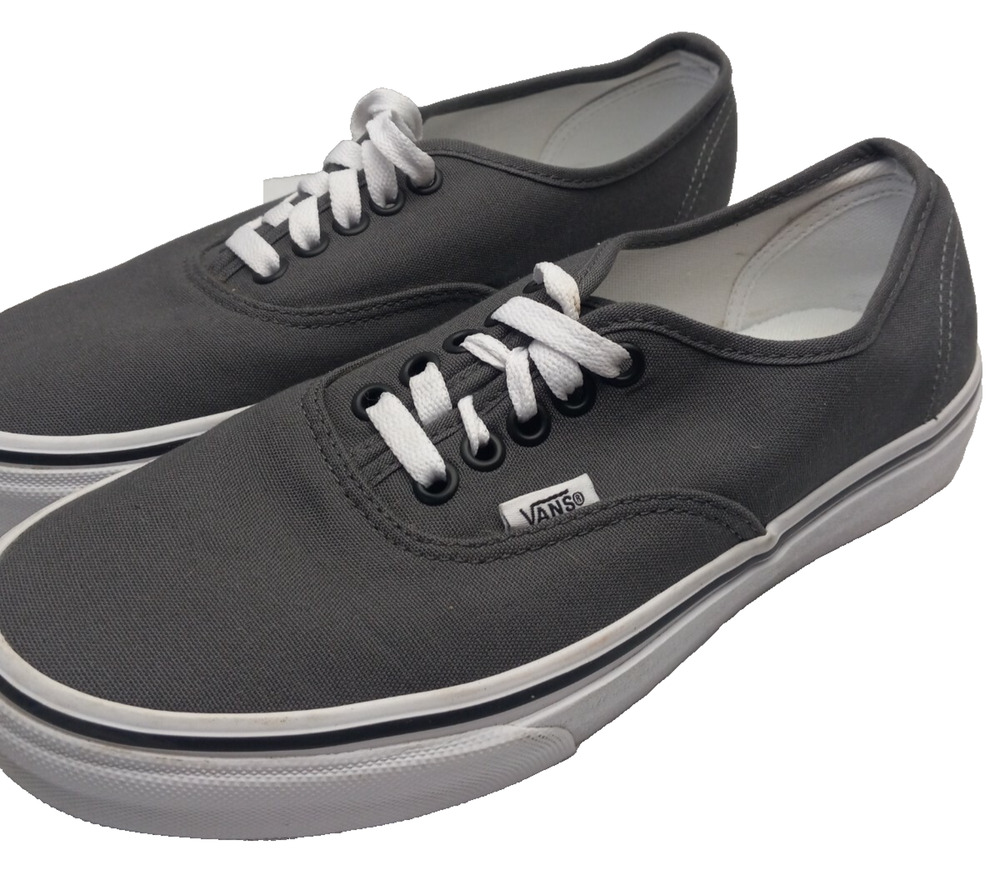 Vans Authentic Low Gray Skate Shoes Womens Sz 8.5 Mens Sz 7